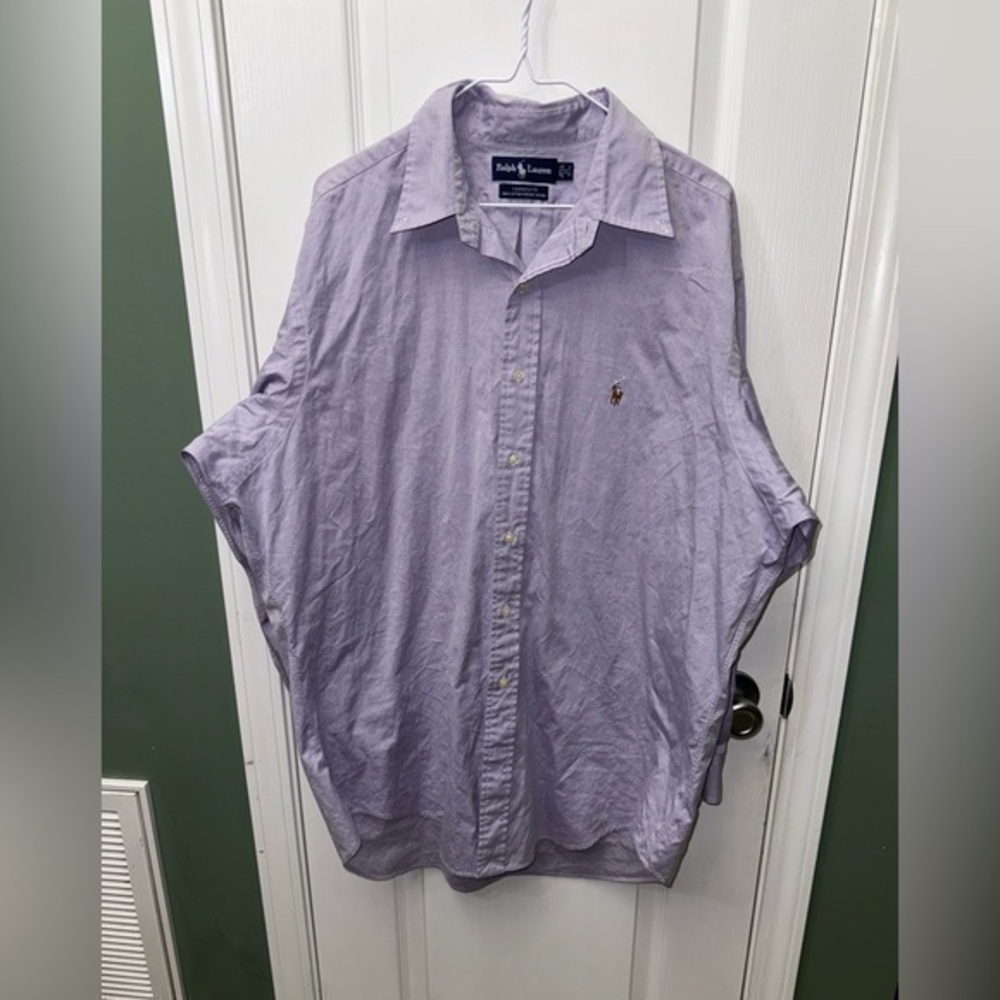 Ralph Lauren Yarmouth Shirt Mens 17-33 Long Sleeve Button‎ Down Dress Casual